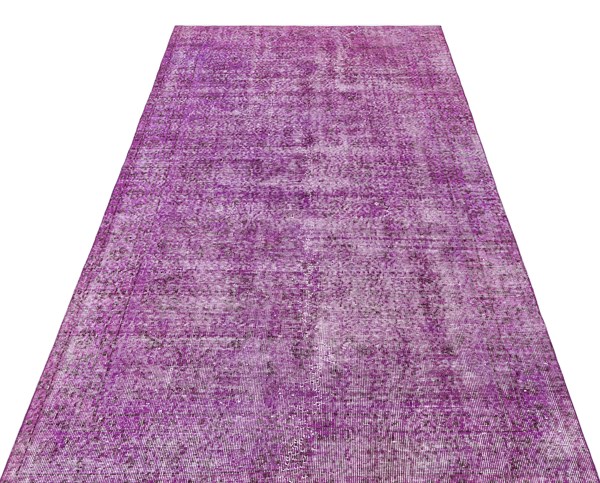 Purple color vintage hand weaving carpet 136x241