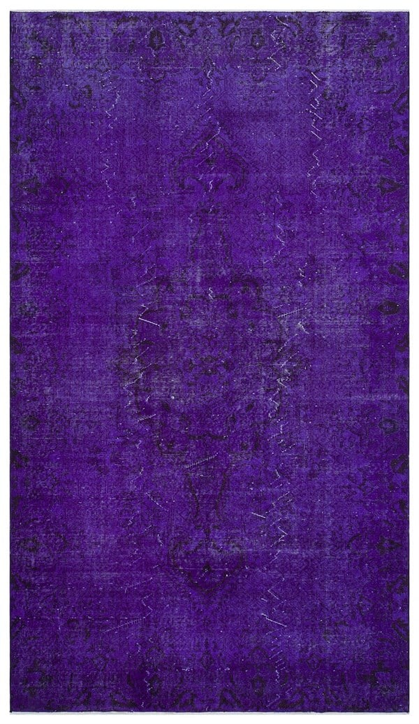 Purple color vintage hand weaving carpet 167x294