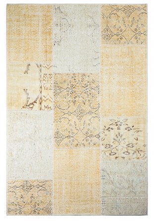 Beige Patchwork Hand Woven Carpet -20x180
