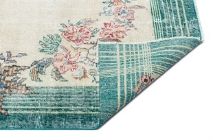 Natural Pattern Vintage Hand Weaving Carpet 148x233 cm