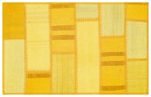 Unique hand weaving yellow color hemp kilim mop-50x80