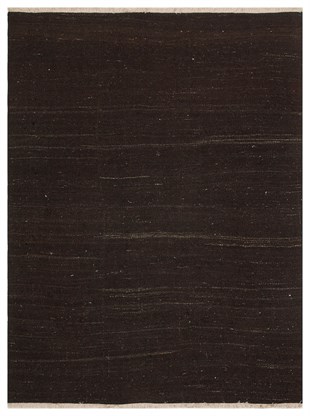 Gerçek El Dokuma Siyah Renk Vintage Kilim -150x200