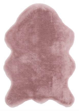 Powder Pink Color Slip Post Rabbit Feather Soft Carpet