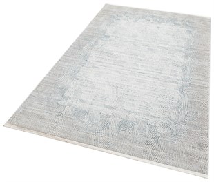 SAMPLE CARPET ART MAJeur Beige Blue Color Modren Classic Machine Carpet-60x230