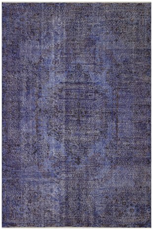Blue color black belly vintage carpet -175x270