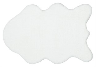 White color non -slip base post rabbit feather soft carpet