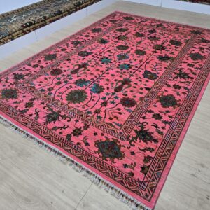 Alternative view of El Dokuma Afgan Sultani Halı Pembe Renk 206x298 cm